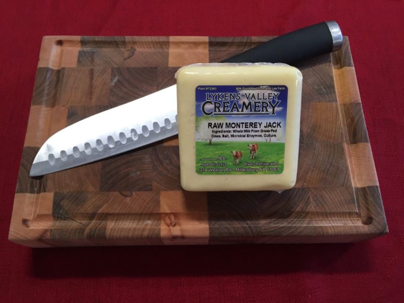 raw grass fed monterey jack cheese 105 oz